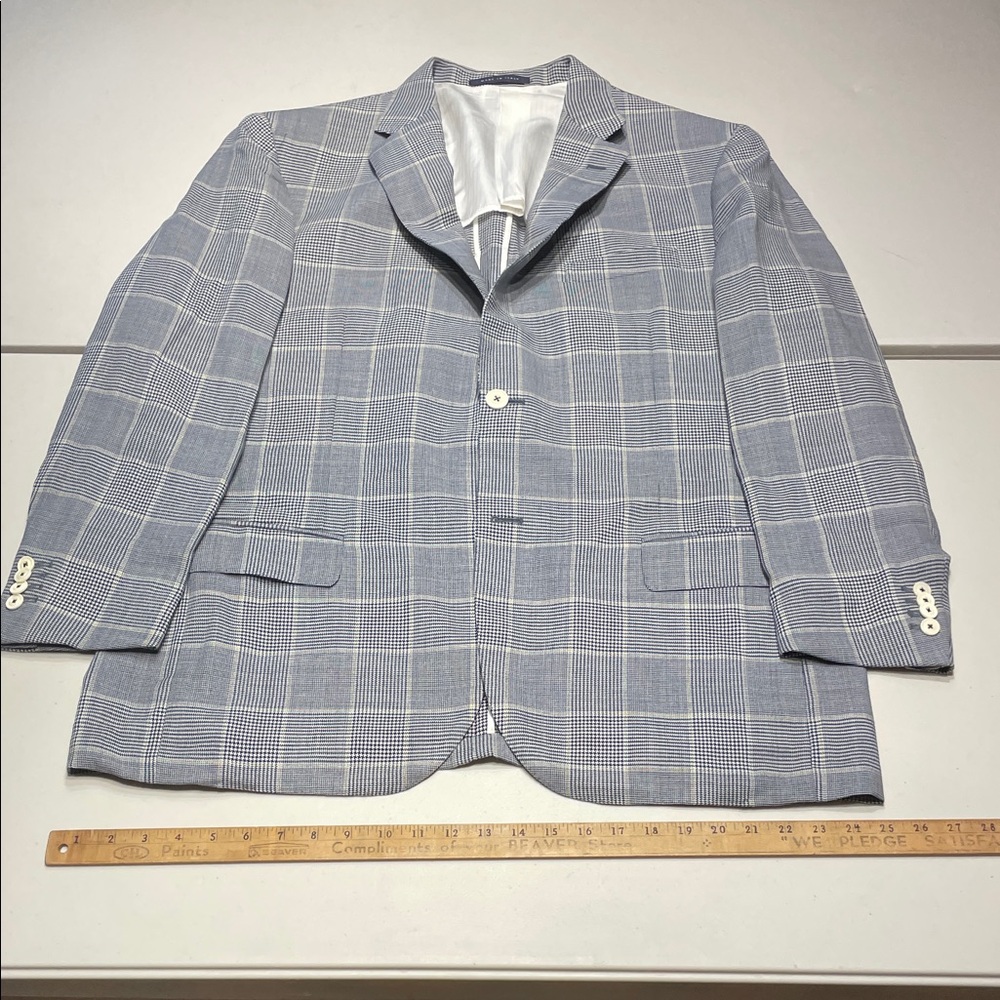 Pal Zileri Light Blue Plaid Blazer